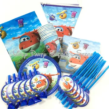 

67pcs/lot Super Fly Man Theme Party Disposable Tableware Set Paper Cup Plates Set Cartoon Fly Man Party Decoration Supplies