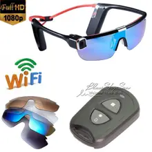 Free Shipping!Wifi HD 1080P F62 Sport Sunglasses Handfree camera Video Recorder Remote Control
