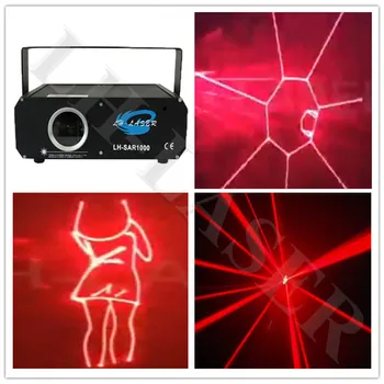 

1000mw Single red Color Voice-Control Laser Pointer Disco DJ Light Xmas Party Stage Lighting Partterns Projector