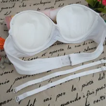 BRZFMRVL, модный бюстгальтер с чашечками пуш-ап, большая поддержка груди, без бретелек, Свадебный бюстгальтер, плотная чашка, супер пуш-ап, сексуальный бесшовный бюстгальтер