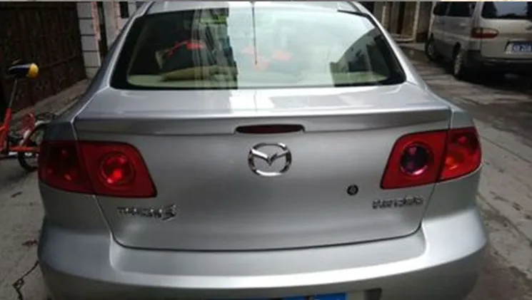 

For Mazda 3 Spoiler High Quality ABS Material Car Rear Wing Primer Color Rear Spoiler For Mazda 3Spoiler 2006-2013