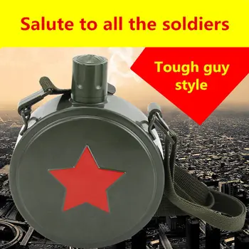 

2017 New fashion military characteristics tough guy style high quality German 304 stainless steel flagon/hip flask