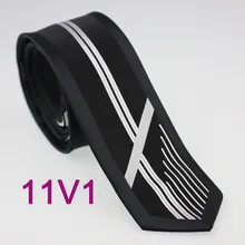 YIBEI coahella галстуки черный тонкий галстук с серебряной вертикальной полосой тонкий галстук ЖАККАРДОВЫЙ тканый 6 см мужской галстук для шеи