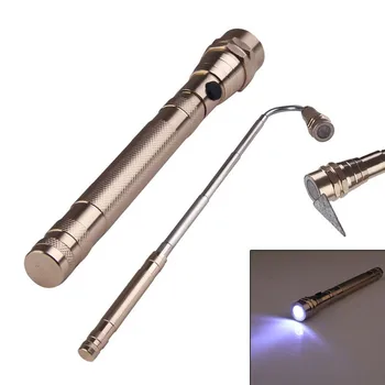 

Extension-type LED Flashlight Torch Lamp 3LED 360 Degree Flexible Flashlight Magnetic Pick Up Tool Camping Torch Lamp lanterna