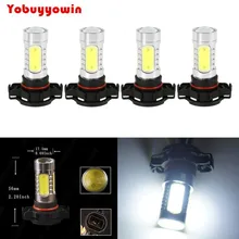 2 шт. высокое Мощность H16 5202 COB 7,5 W Супер Белый Туман/вождения ДХО, светодиодная фара лампы противотуманных фар