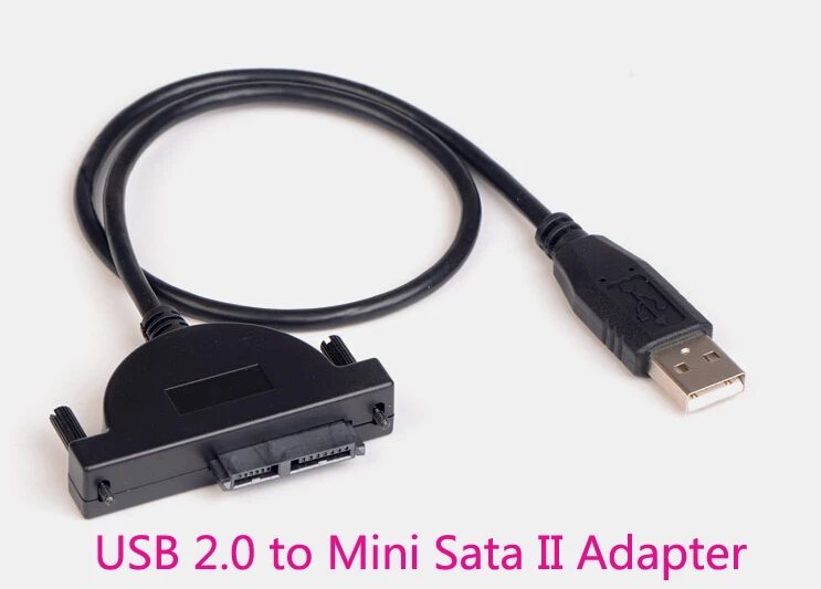 USB 2.0 to Mini Sata II 7+6 pin Adapter Converter Cable for Laptop CD/DVD Rom Slimline Sata Usb 2.0 Cable - AliExpress Mobile