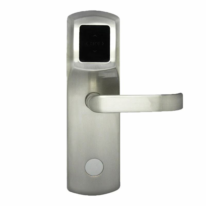 

L&S Electronic Door Lock Smart Digital Card Key Lock US Mortise Zinc Alloy Matte Silver SL16-044MS-2