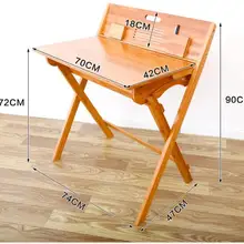 Для детей складной стол для учёбы Портативный бамбук письменный стол современного студента для детей детский столик для ноутбука