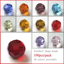 Gemischte Farben 4mm 6mm 8mm 10mm 100 stücke AAA Österreich facettierte Kristall Glas Perlen Lose Spacer runde Perlen für Schmuck Machen