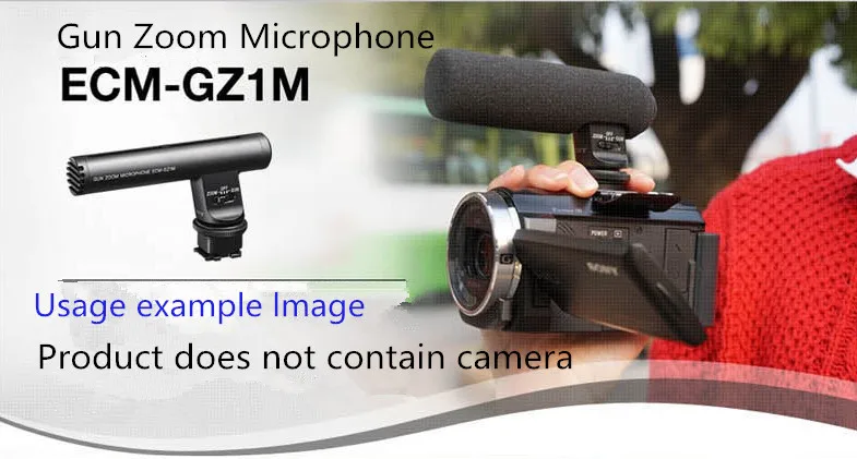 Sony ECM-GZ1M пистолет зум микрофон для sony AX45 AX60 AX700 AX100E CX900E RX10 A6000 A6300 A6500 A7R A7RM3 A7M2 A7M3 A7SM2