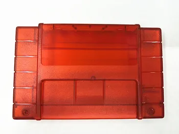 

5PCS Replacement Game Cartridge For SNES 16bit game card Shell For USA Version Transparent Red Game Player