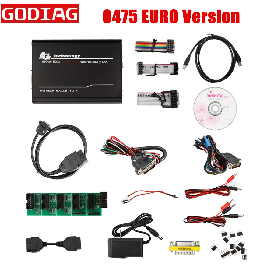 0475 евро версия V54 FGTech Galletto 4 Master BDM Tricore OBD функция FG Tech с многоязычным ECU чипом