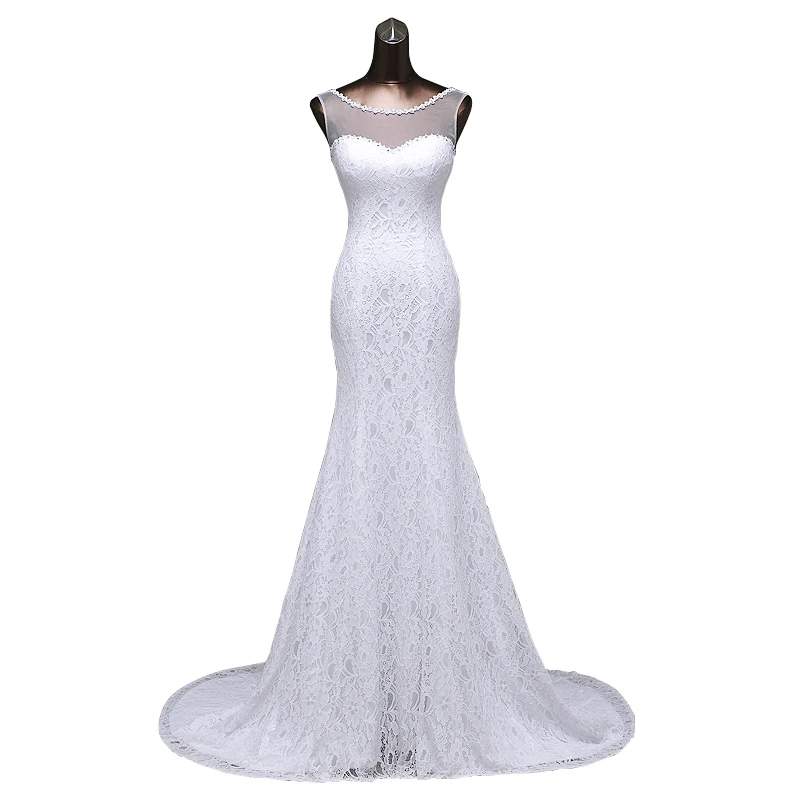

poemssongs transparent yarn with lace flowers fabric mermaid wedding dresses vestidos de noiva robe de mariage ball gown