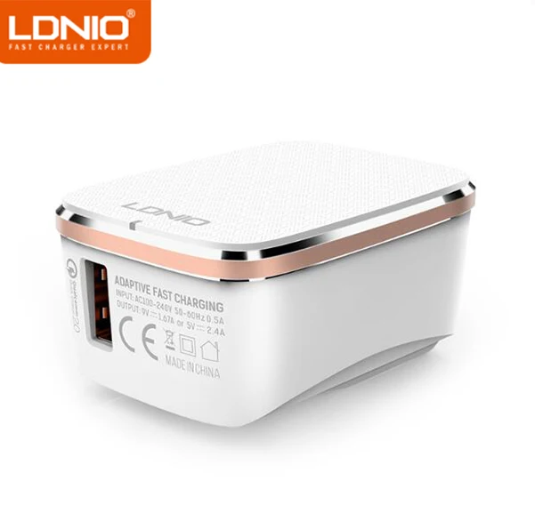 LDNIO A1204Q EU/US/UK/AU вилка Быстрая зарядка 2 0 1USB порт 5В/2.4A портативное настенное