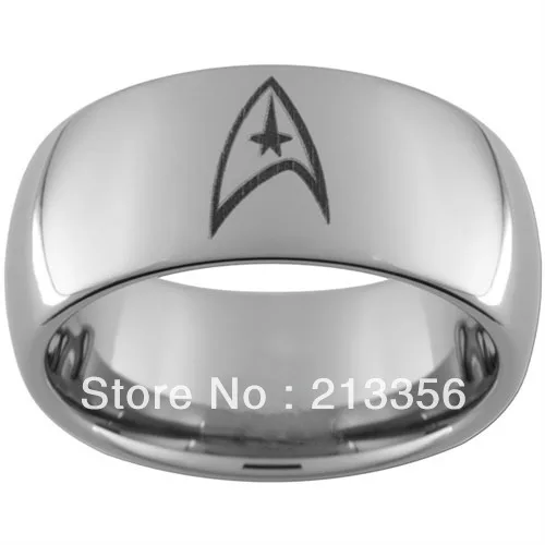 usa wholesales cheap price 8mm womenmens hisher silver dome star trek tungsten carbide wedding ring - Star Trek Wedding Ring usa wholesales cheap price 8mm womenmens hisher silver dome star trek tungsten carbide wedding ring - Star Trek Wedding Ring