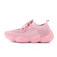 Women’s Sneakers Mesh Breathable Pink Woman Fitness shoes Lace-up Lightweight Black Women Running Shoes size 35-40 802s