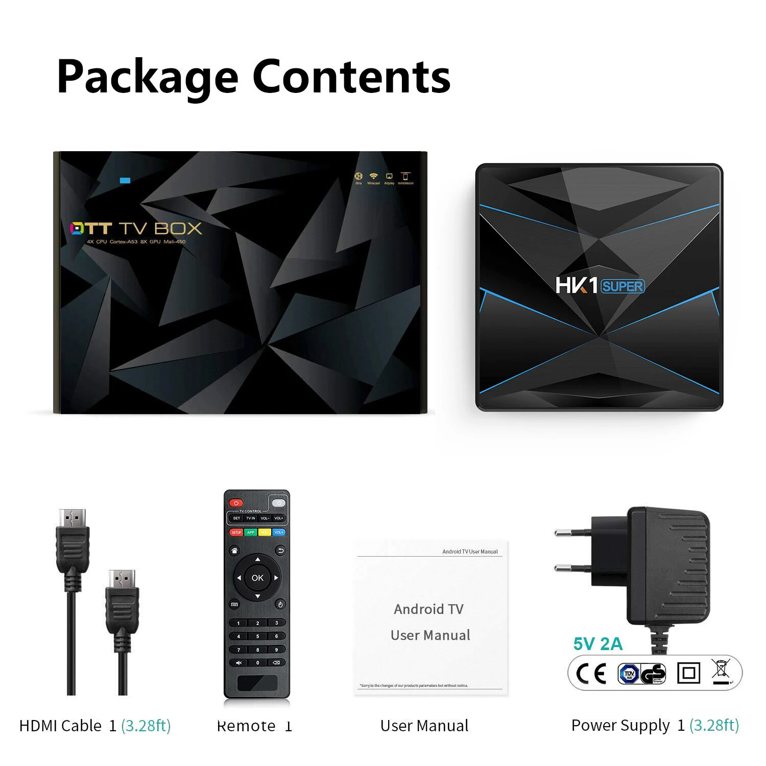 ТВ приставка HK1 Super Android 9 0 Google Assistant RK3318 4K 3D Ultra 4G 64G Wi Fi Play Store быстрая