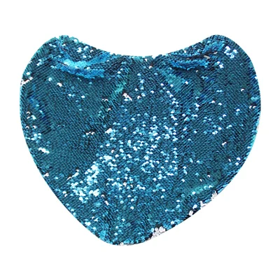 6 шт./лот, стиль, пустая Волшебная наволочка с блестками и сердечком для сублимационной печати чернил, подарки DIY 40x40 см - Цвет: Blue