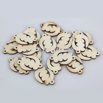 

SANSHOOR Irregular Gye Nyame Beads Adinkra Symbols of West Africa Wooden Accessories Jewerly For Diy 200pcs/lot WB-012
