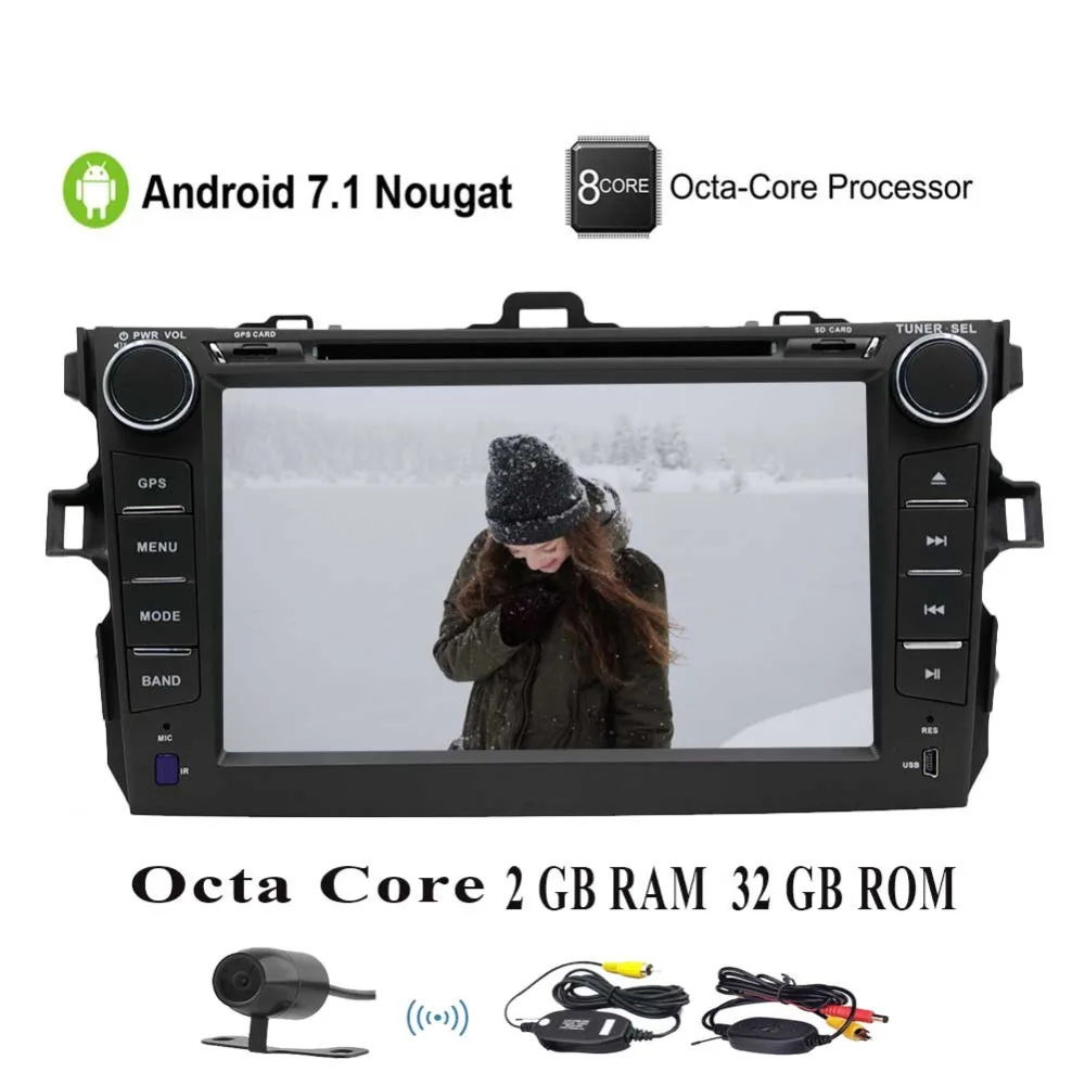 EinCar Octa Core автомобильный стерео Автомобильный GPS DVD плеер для Corolla головное
