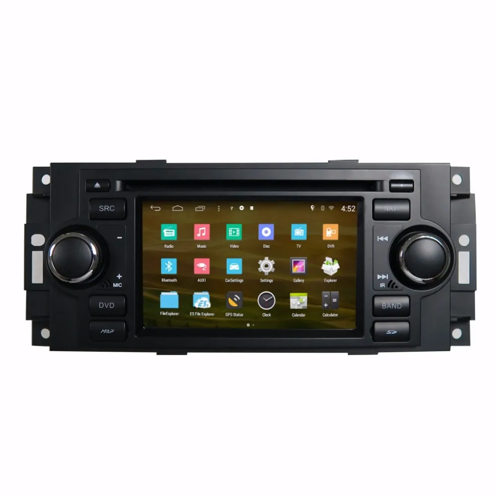 Flash Deal Android Car DVD player FOR Chrysler 300C PT Cruiser Dodge Ram Jeep Grand Cherokee With GPS Bluetooth 1G CPU 12