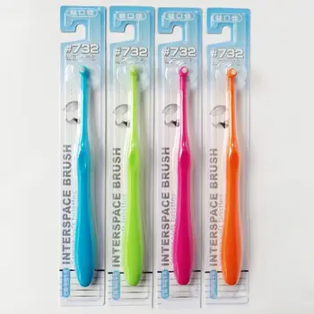

Single Compact Interdental Interspace Brush Tapered Trim Toothbrush Portable Stain Eraser Plaque Remover Teeth Cleaning Tool