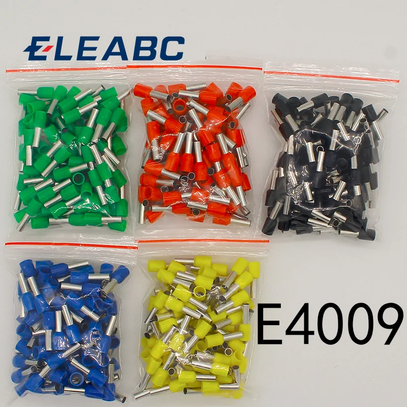 E4009 трубы изолированные клеммы 4MM2 100 шт./упак. кабель провод разъем изолированный