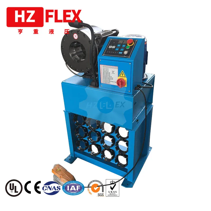 Crimping 6mm to 87mm hose Micro-computer hydraulic hose crimping machine HZ-32D Numerical hose press 2\ 6SP with 13 sets of die Crimping 6mm to 87mm hose Micro-computer hydraulic hose crimping machine HZ-32D Numerical hose press 2\ 6SP with 13 sets of die