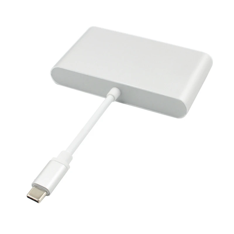 Type-C USB C to HDMI 4K+Gigabit Ethernet (RJ45 Port)+USB 3.0 USB 3.1 Type C Adapter Digital AV Adapter Video Converter Type-C USB C to HDMI 4K+Gigabit Ethernet (RJ45 Port)+USB 3.0 USB 3.1 Type C Adapter Digital AV Adapter Video Converter