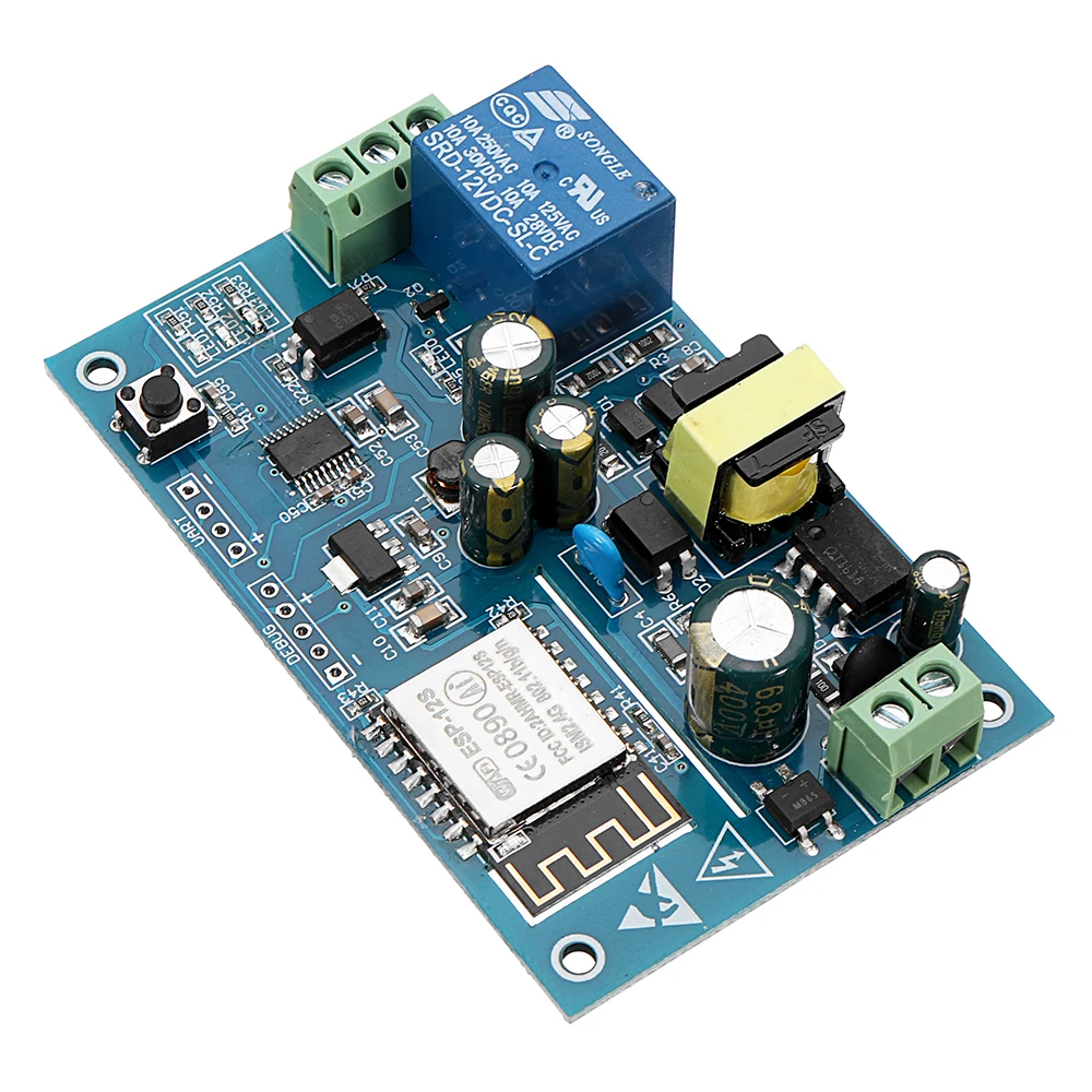 

AC 220V WIFI Relay Module For ESP8266 IOT Smart Home Cellphone APP Remote Control Switch