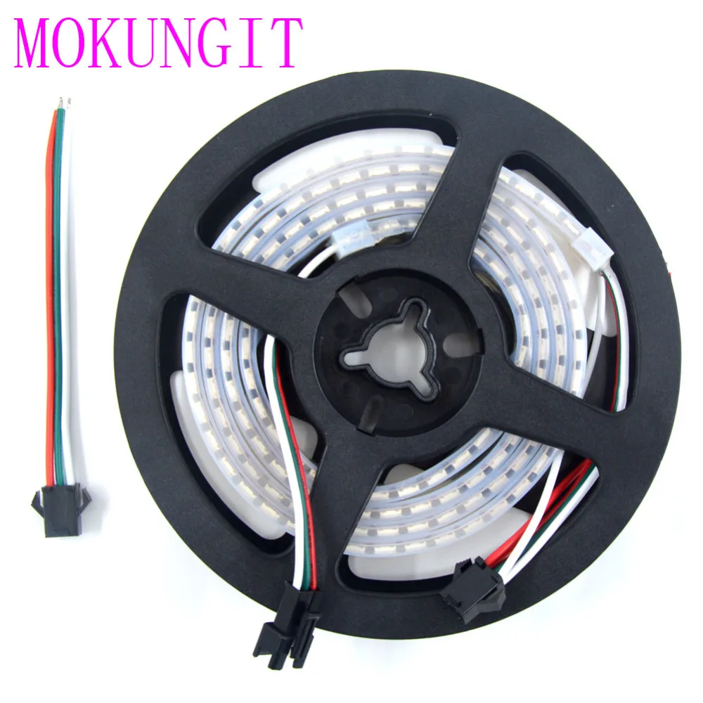 Быстрая доставка 20X1M DC5V SK6812 WS2812B 144 светодиодов/m черный и белый SMD 5050 RGB Мечта