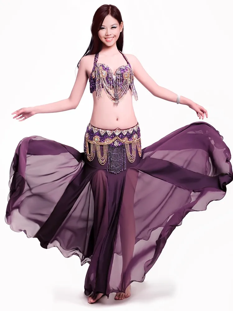 Новый тонкий танец живота костюм профессиональный Bellydance платье одежда для выступлений обёрточная бумага бедра: бюстгальтер и пояс ЮБК