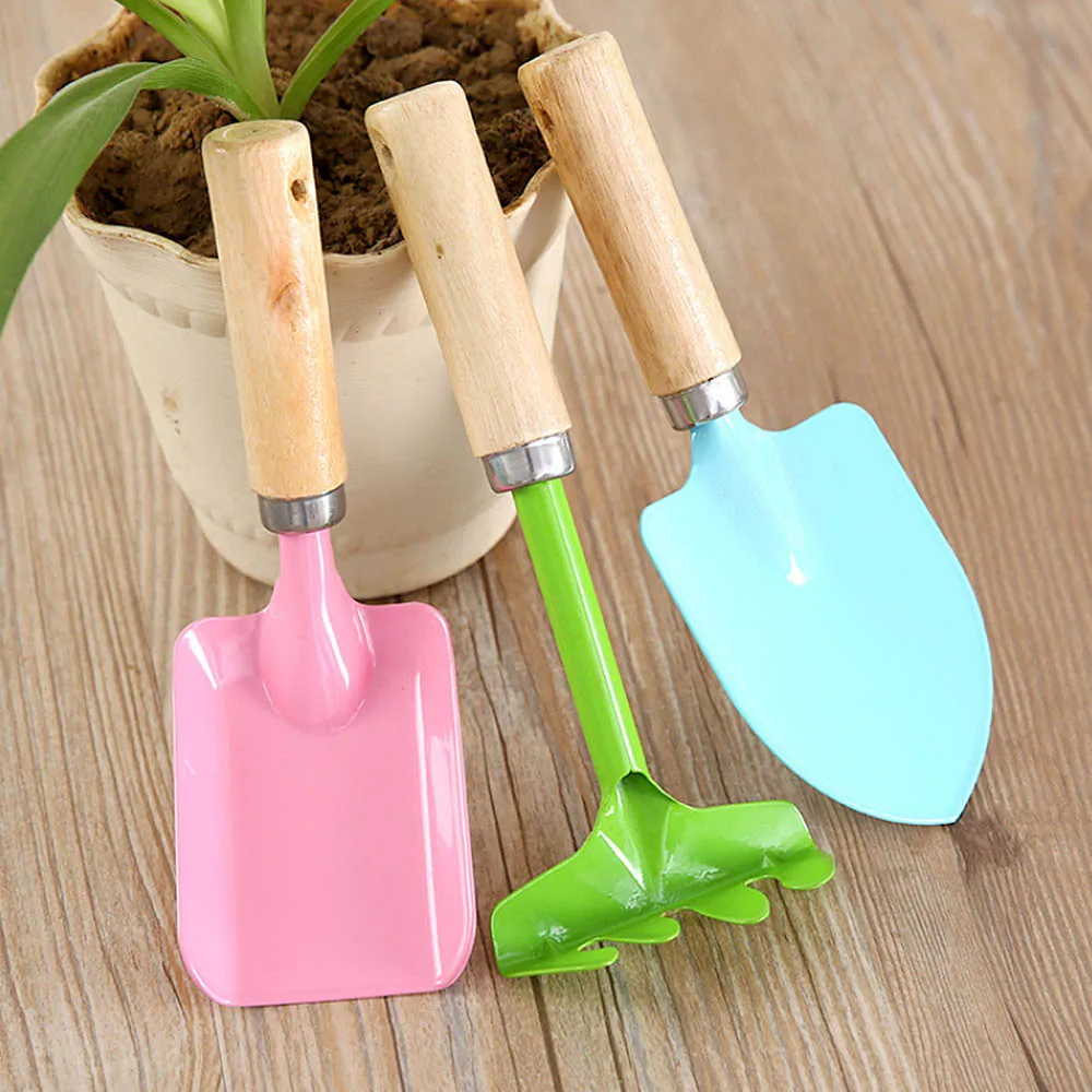 incredible  3Pcs Sand Beach Shovel Toys Children Colored Plastic Shovel Model for Kids Outdoor Fun Beach Tool D
