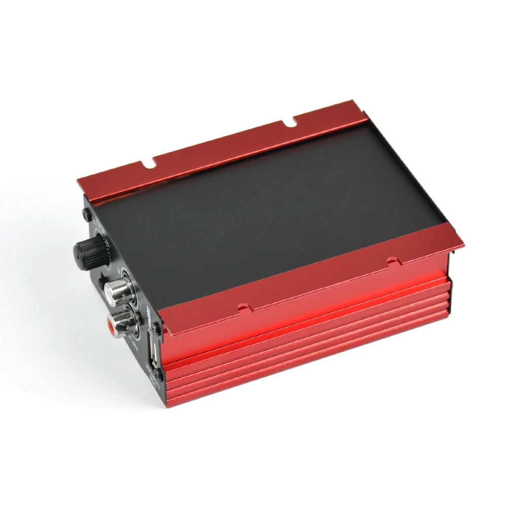 Mini 12V Hi-Fi 2 Channel  Car Auto Stereo Audio Amplifier AMP for  Motorcycle Subwoofer