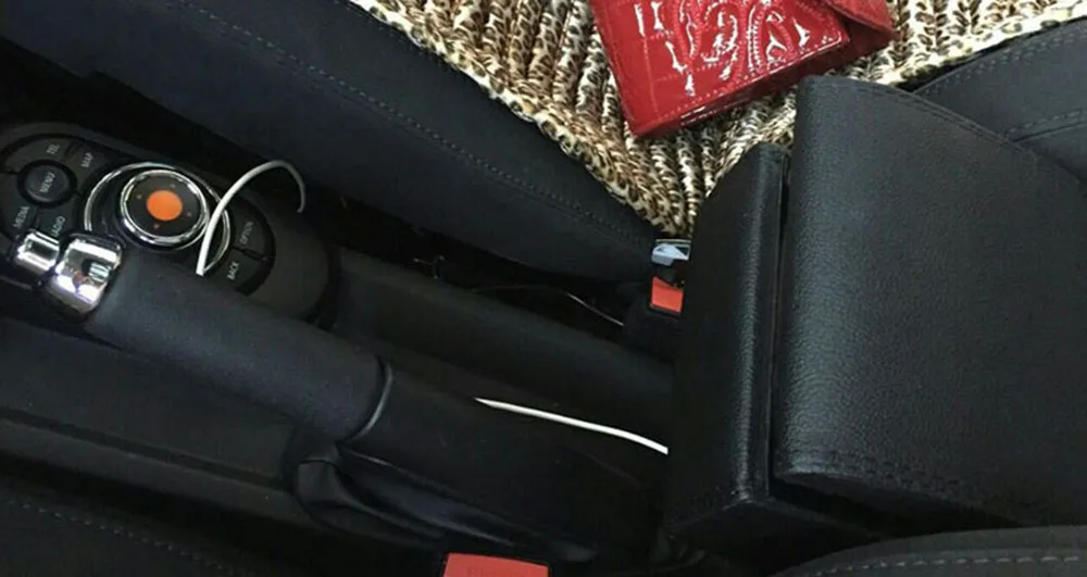 PU Leather Car Armrests Box Container Central Storage For MINI Cooper One Countryman Clubman Car Styling Accessories momo steering wheel