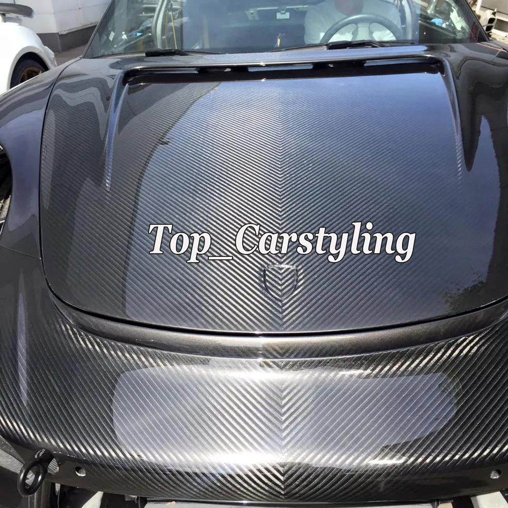 untral Gloss Carbon fibre 5d 4d 3d car wrapping film sheets (8)