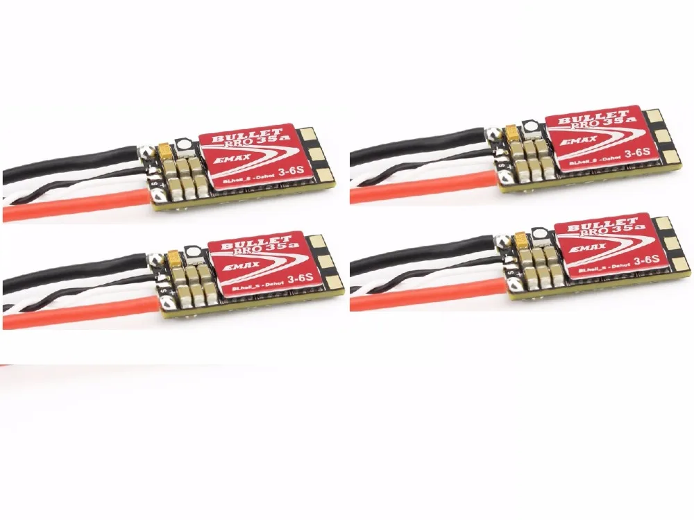 4set/lot Emax Bullet 35A Pro 3-6S Blheli_S Dshot600 Brushless ESC for RC Quadcopter Multicopter | Игрушки и хобби