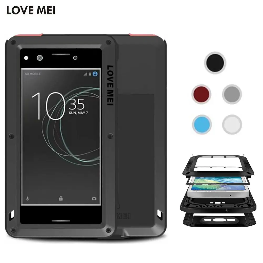 Love Mei Life Waterproof Metal Aluminum Armor Hard Case