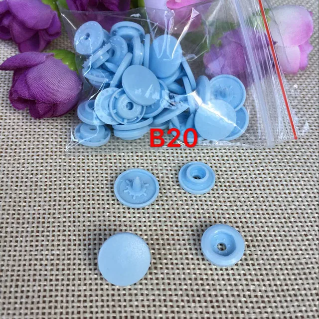 50sets 2MM Round Plastic snap ButtonT5 baby clothes Diaper Buttons