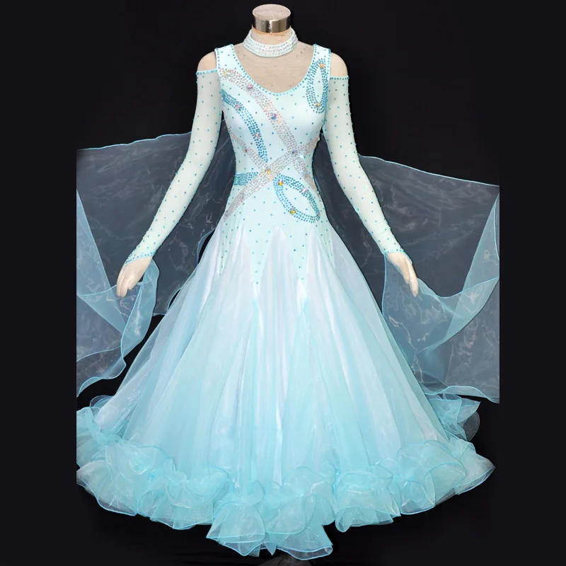 

Customize New ballroom dance dress standard ballroom waltz dresses ballroom dance competition dresses custom made MD471