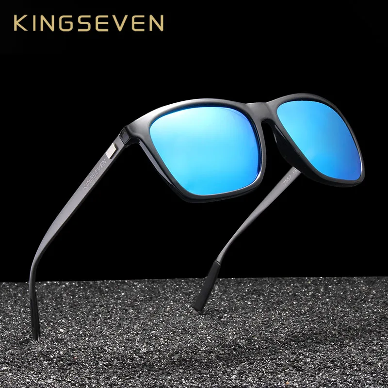 Солнцезащитные очки KINGSEVEN в алюминиевой оправе мужские поляризованные
