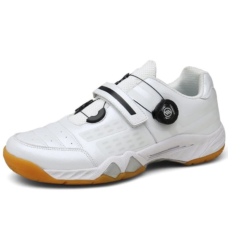 

Mr.nut Badminton Shoes,High Quality Anti-slippery Training Sneakers,Size 37-44,microfiber Leather Fabric,buckle,molded Sticker