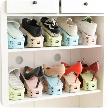 

Household Storage Shoes Rack Thick Double Shoe Racks Modern Cleaning Storage Shoes Rack Living Room Convenient Shoe Stand Shelf