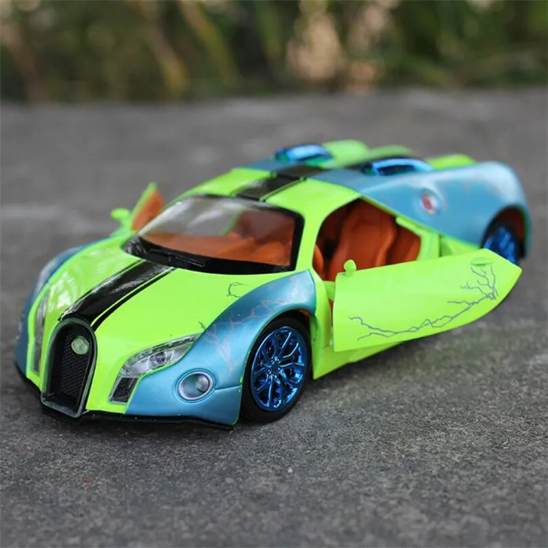 Новинка 1:32 Игрушечная машина Bugatti GT литая под давлением модель автомобиля Миниатюрная модель металлическая Игрушечная модель автомобиля игрушки для детей - Цвет: Зеленый