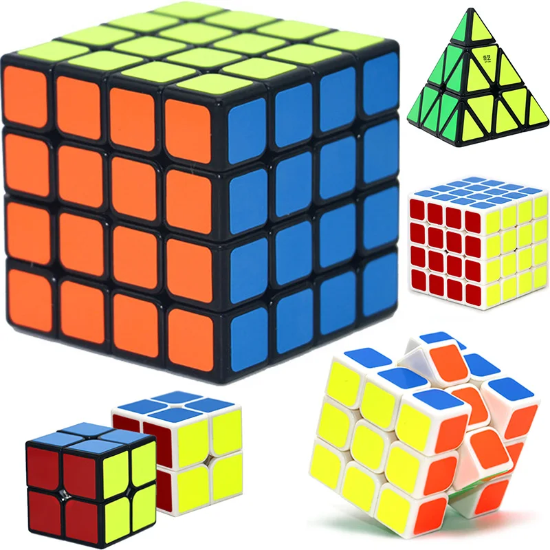 Qiyi 4*4*4 Professional скорость Neo Cube 3x3x3 Cube 2x2x2 Развивающие головоломки для детей антистрессовые игрушки обучения Cubo Magico