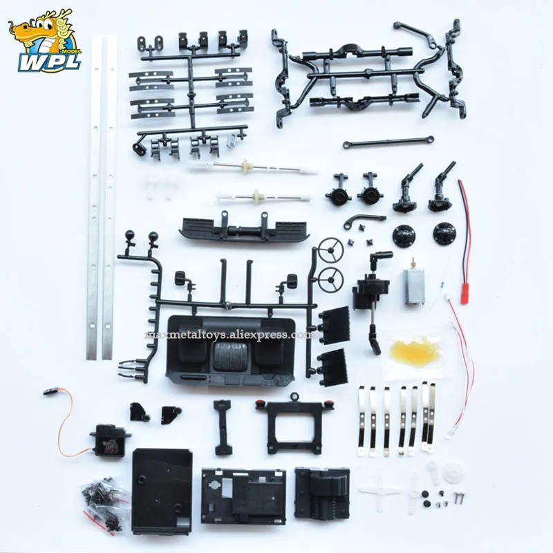 WPL B24 1:16 Набор DIY RC грузовик 4WD 2,4G внедорожный симулятор гоночный автомобиль Радиоуправляемый автомобиль Carrinho de контроллер