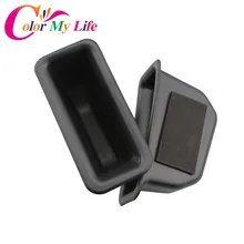 Цвет своей жизнью 2 шт./компл. автомобиля ABS подлокотник двери контейнера для хранения коробка коробки с ручками чехол для Ford Explorer аксессуары