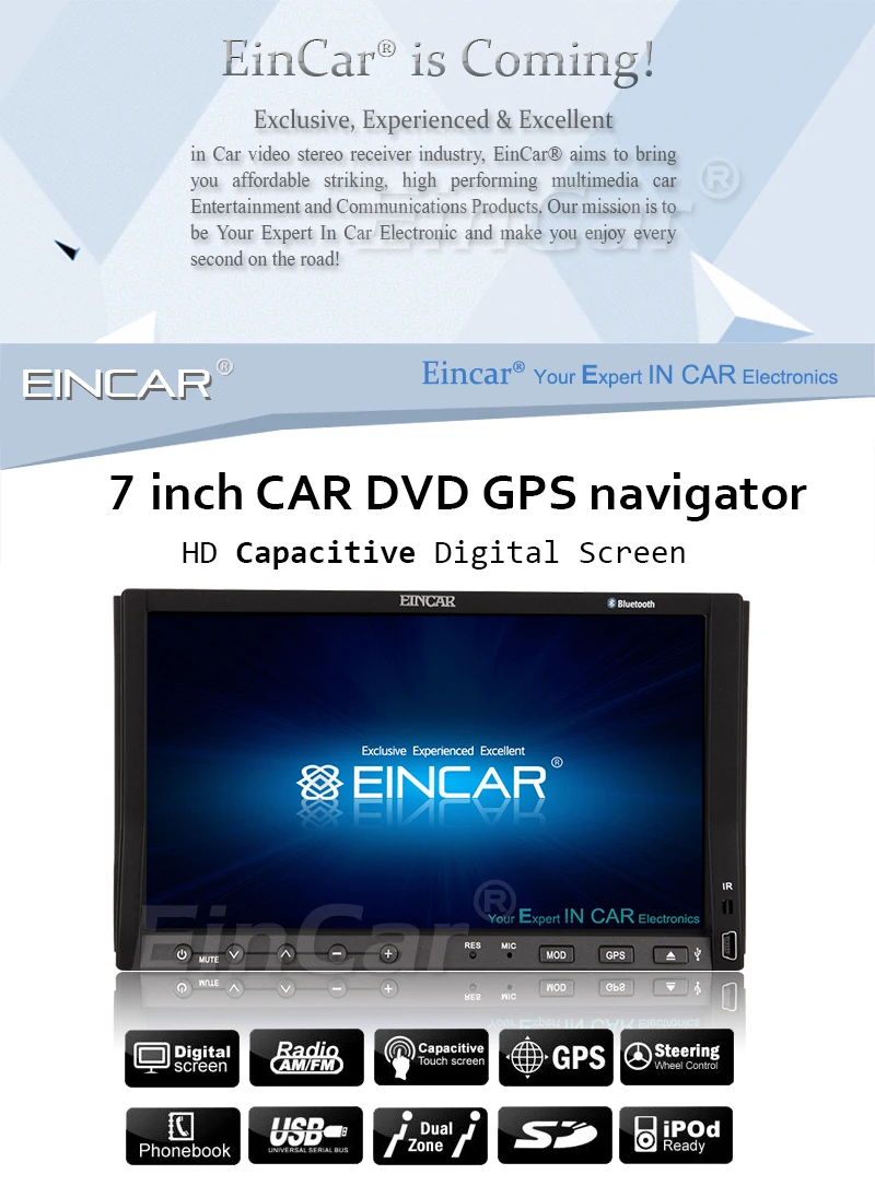 Best Music Radio 8GB GPS Map MP3 PC Logo Car DVD Player AMP SD 2 Din Autoradio Receiver Stereo In Deck Navigator CD 4