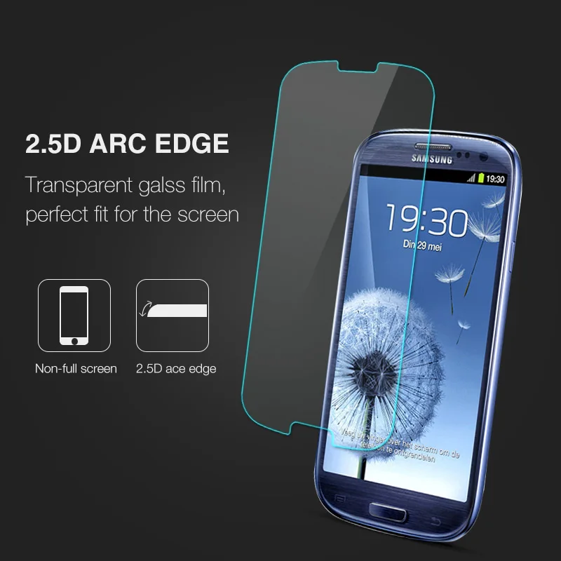 Nicotd Tempered Glass For Samsung Galaxy S3 S4 S5 S6 A3 A5 J3 J5 2015 2016 Grand Prime Screen Protector HD 2.5D Protective Film (4)