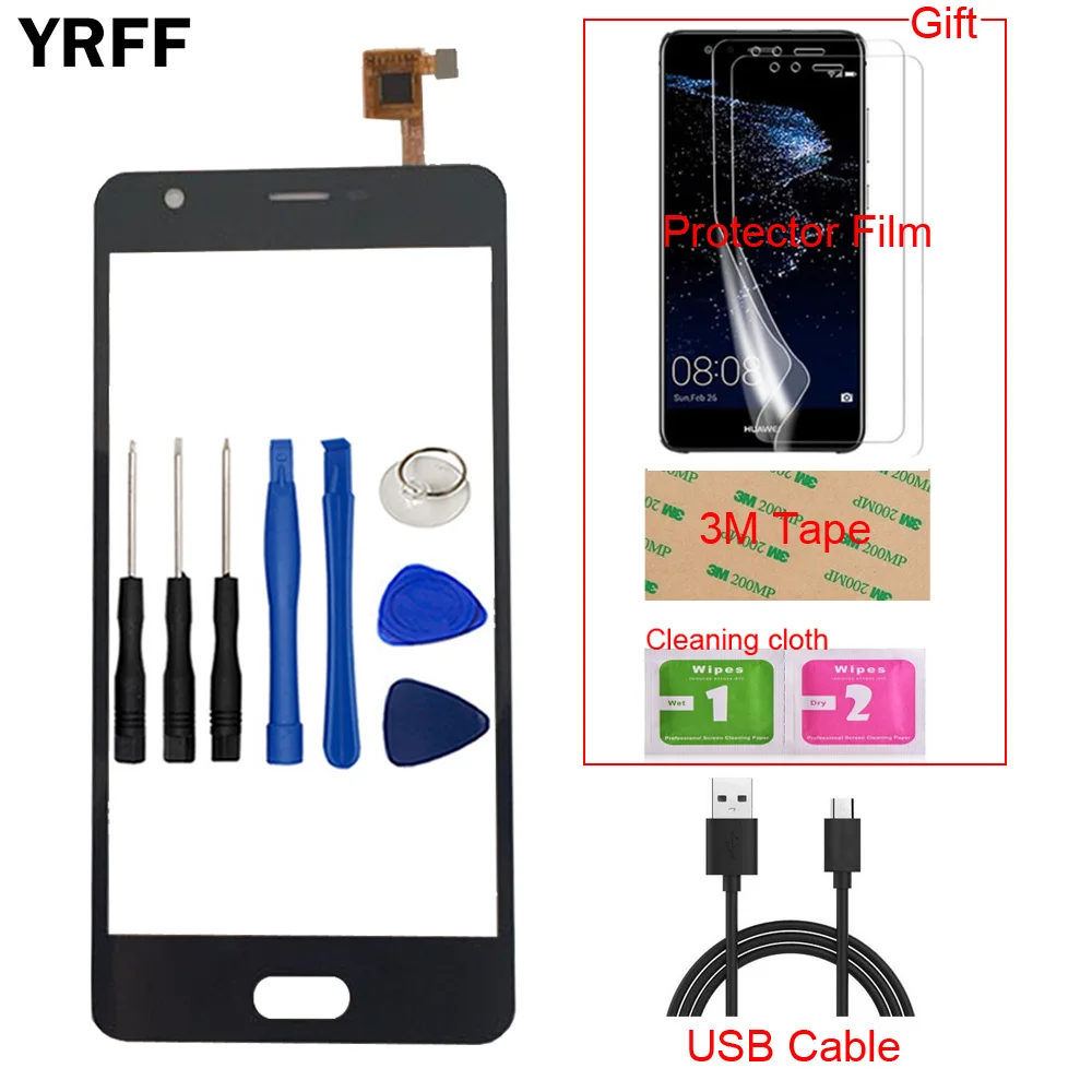 

Touch Screen For Doogee X20 Touch Screen Glass Digitizer Panel Lens Sensor Capacitive Mobile Front Glass Protector Film Tape